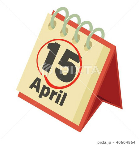 Calendar of tax icon, isometric style 40604964