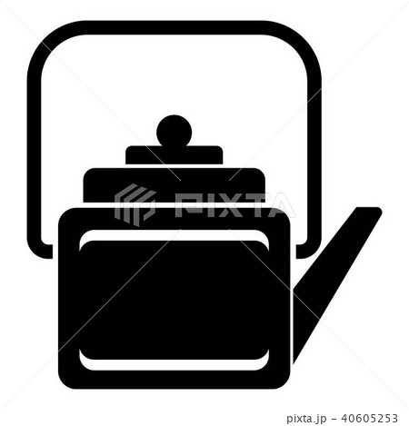 Hot teapot icon, simple style Hot teapot icon, simple style 40605253