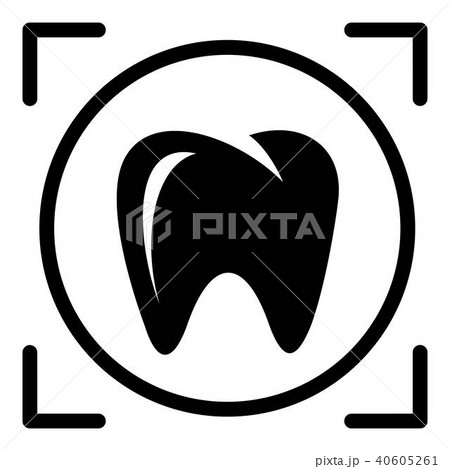 One tooth icon, simple styleのイラスト素材 [40605261] - PIXTA