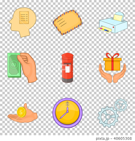 Direct mailing icons set, cartoon styleのイラスト素材 [40605308] - PIXTA
