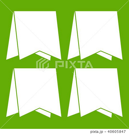 Pennants icon green 40605847