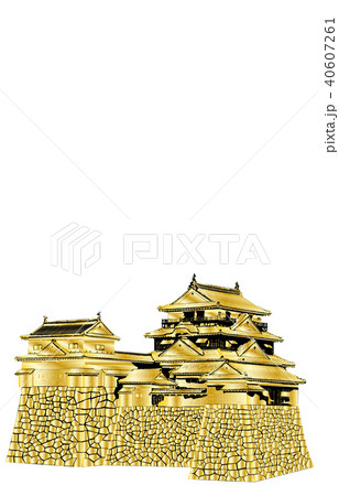 日本の城現存天守松山城金 40607261