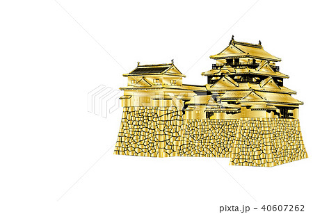 日本の城現存天守松山城金 40607262