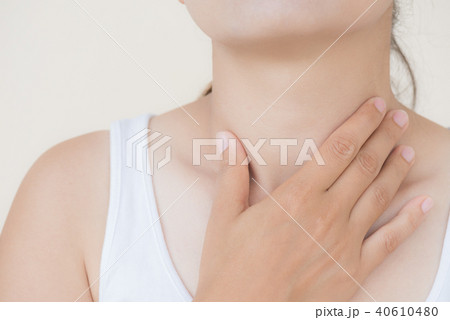 Sore Throat. Healthcare and medical concept. 40610480