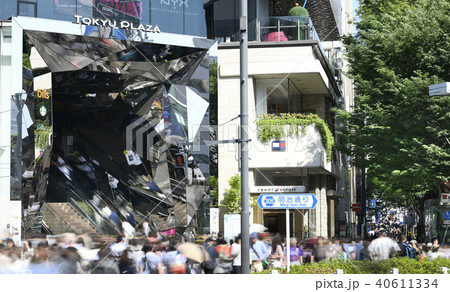 日本の東京都市景観 神宮前などの街並みを望む 日本の東京都市景観 神宮前などの街並みを望む 40611334