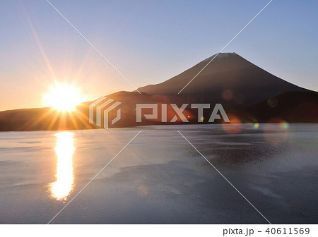 本栖湖と富士山-7654 40611569