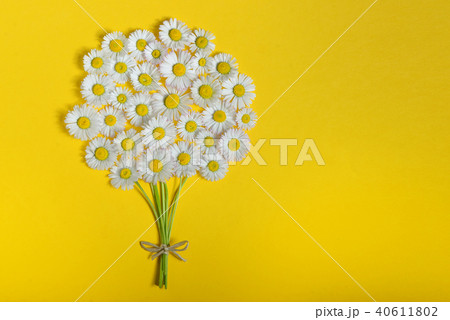Abstract daisy flower bouquet 40611802