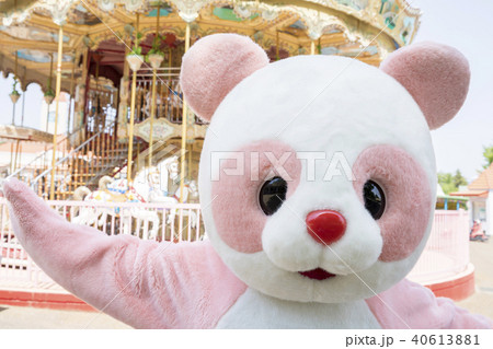 遊園地　着ぐるみ　パンダ　かわいい 40613881