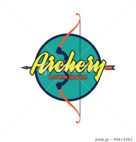 archery logo, vector illustration 40613962