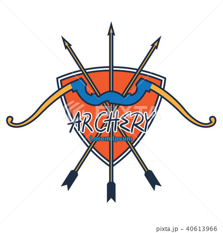 archery logo, vector illustration 40613966