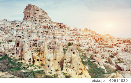 Ancient town and a castle of Uchisar dug from 40614829