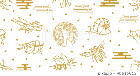 Linear origami insects. 40615615