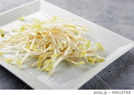 Bean sprouts in white plate. 40619768