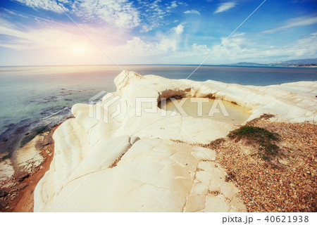 rocky sea coast in the summer. Beauty world rocky sea coast in the summer. Beauty world 40621938