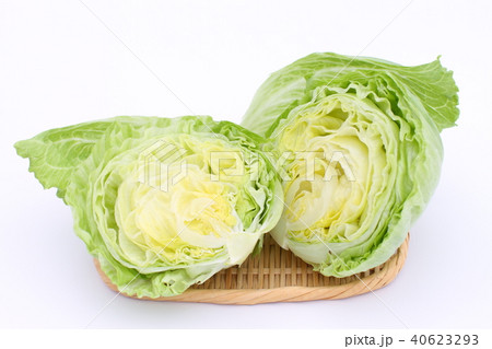 野菜、夏野菜、カットされたレタス 野菜、夏野菜、カットされたレタス 40623293