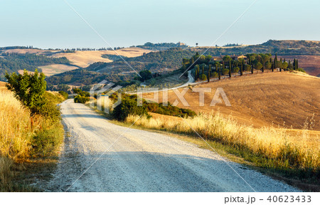 Tuscany sunrise countryside, Italy 40623433