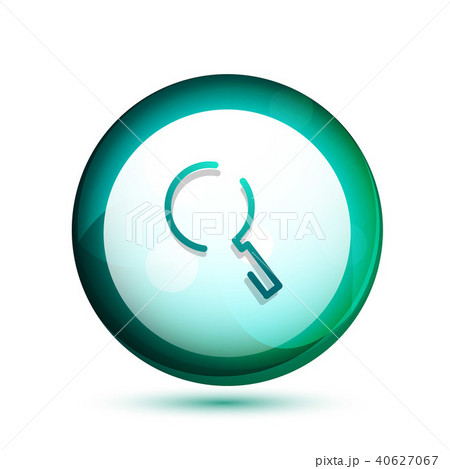 Search magnifyier web button, magnify icon. Modern magnifying glass sign, web site design or mobile 40627067