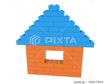 House built from toy bricks 40627843