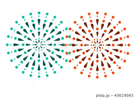 花火 打ち上げ花火のイラストのイラスト素材 40629065 Pixta
