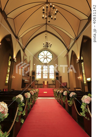 東武トレジャーガーデンの教会 祭壇とパイプオルガンの写真素材 東武トレジャーガーデンの教会 祭壇とパイプオルガンの写真素材