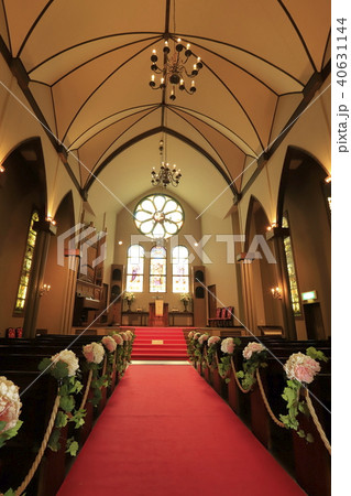 東武トレジャーガーデンの教会　祭壇とパイプオルガン 40631144