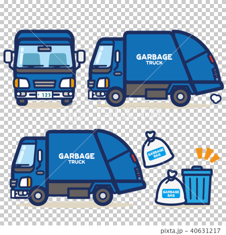 Working vehicle Garbage truck (blue) Working vehicle Garbage truck (blue) 40631217