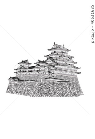 日本の城現存天守姫路城銀 40631685