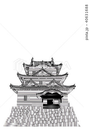 日本の城現存天守宇和島城銀 日本の城現存天守宇和島城銀 40631688