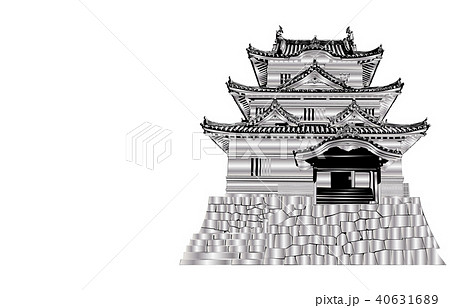 日本の城現存天守宇和島城銀 日本の城現存天守宇和島城銀 40631689