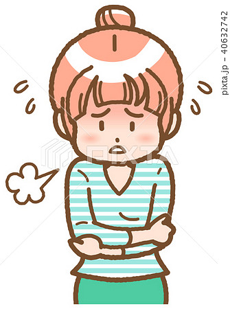 熱っぽいのイラスト素材