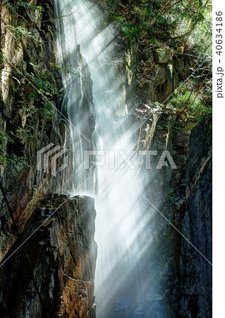 付知峡　観音滝の光芒 40634186
