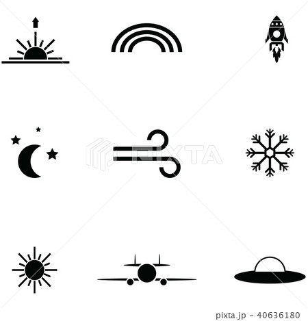 sky icon set sky icon set 40636180
