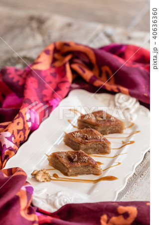 Azerbaijani traditional baklava. 40636360