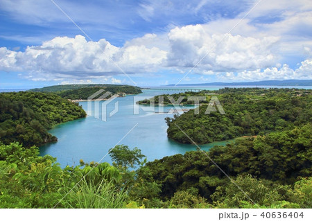 屋我地島と古宇利大橋 40636404