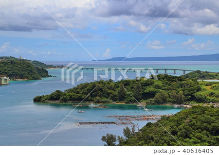 古宇利大橋と屋我地島 40636405