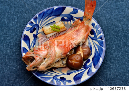 煮魚料理、チョウカ、ユメカサゴ。和食、煮付け、魚料理。 40637238