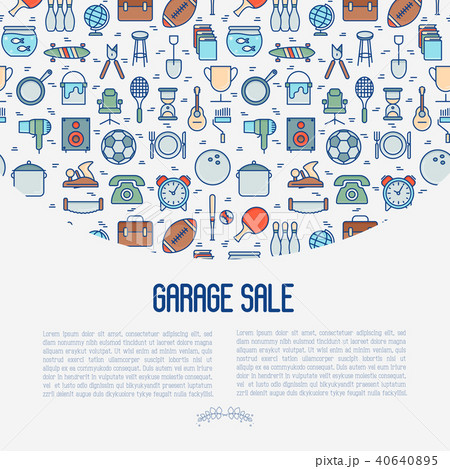 Garage sale or flea market concept 40640895