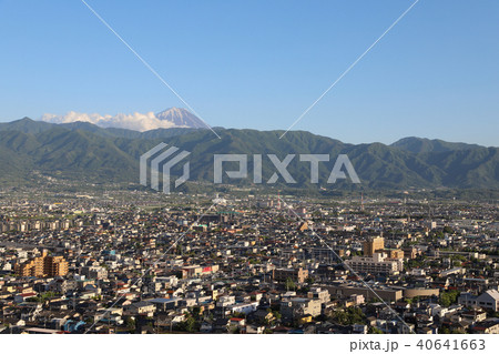 甲府盆地の風景 甲府盆地の風景 40641663