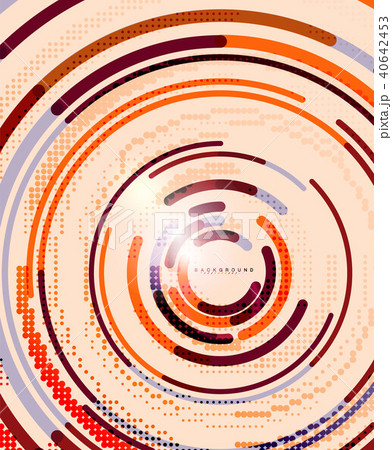 Circular lines, circles, geometric abstract background 40642453