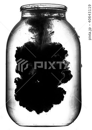 Paint swirling in water. Paint swirling in water. 40643119