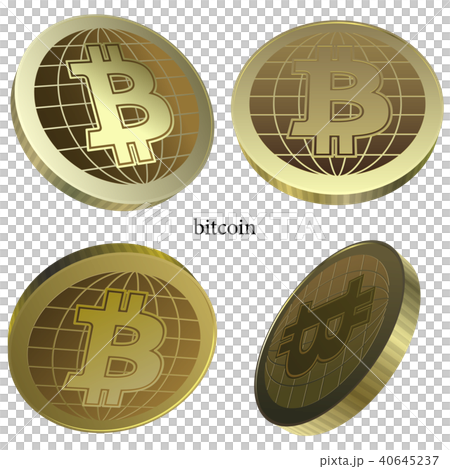 Vector illustration coin bitcoin Vector illustration coin bitcoin 40645237