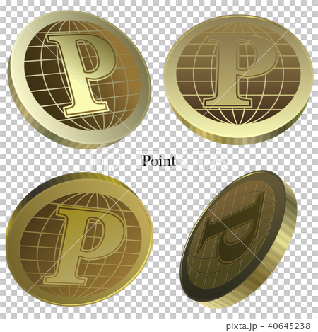 Vector illustration coin points Vector illustration coin points 40645238