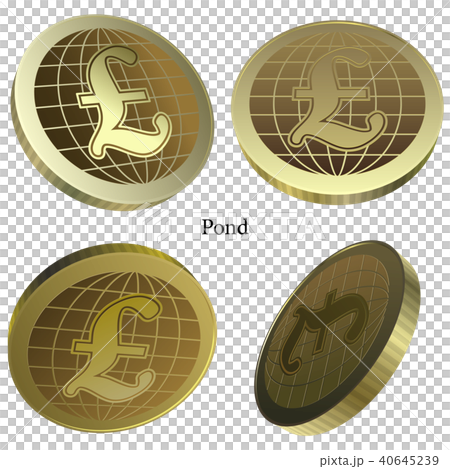 Vector illustration coin pound Vector illustration coin pound 40645239