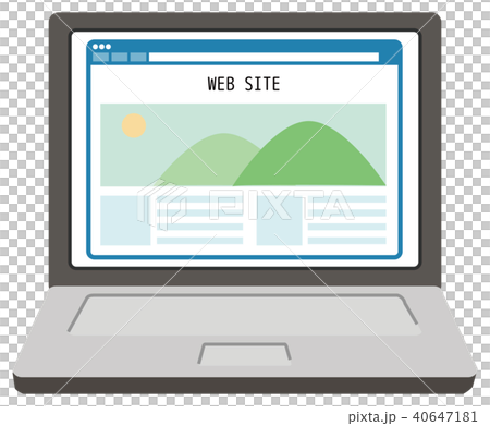 ウェブサイトのイラスト素材 40647181