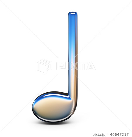 Music sign quarter note 3D Music sign quarter note 3D 40647217