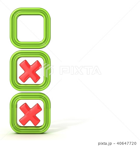 Check boxes with incorrect check mark 40647720