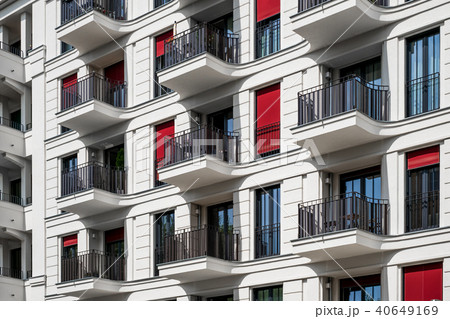 apartment building facade - real estate exterior apartment building facade - real estate exterior 40649169