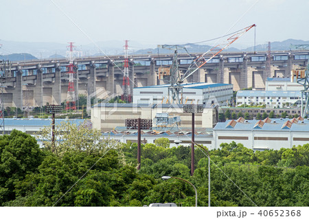 番の州工業地帯と瀬戸大橋 40652368