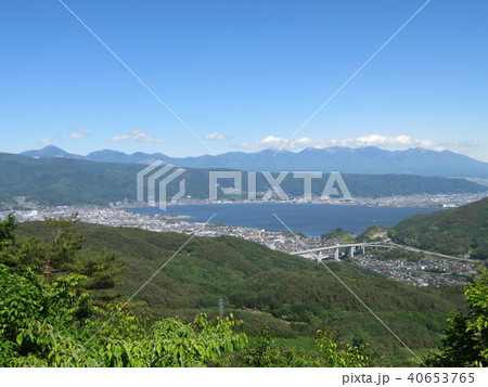 諏訪湖と八ヶ岳 40653765