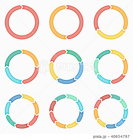 Circle arrows for infographic. Circle arrows for infographic. 40654797
